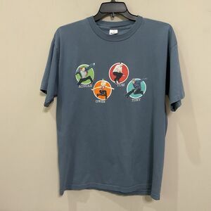 Vintage 90s NO DOUBT Tragic Kingdom Band Tee Blue Sz XL Front & Back Graphics